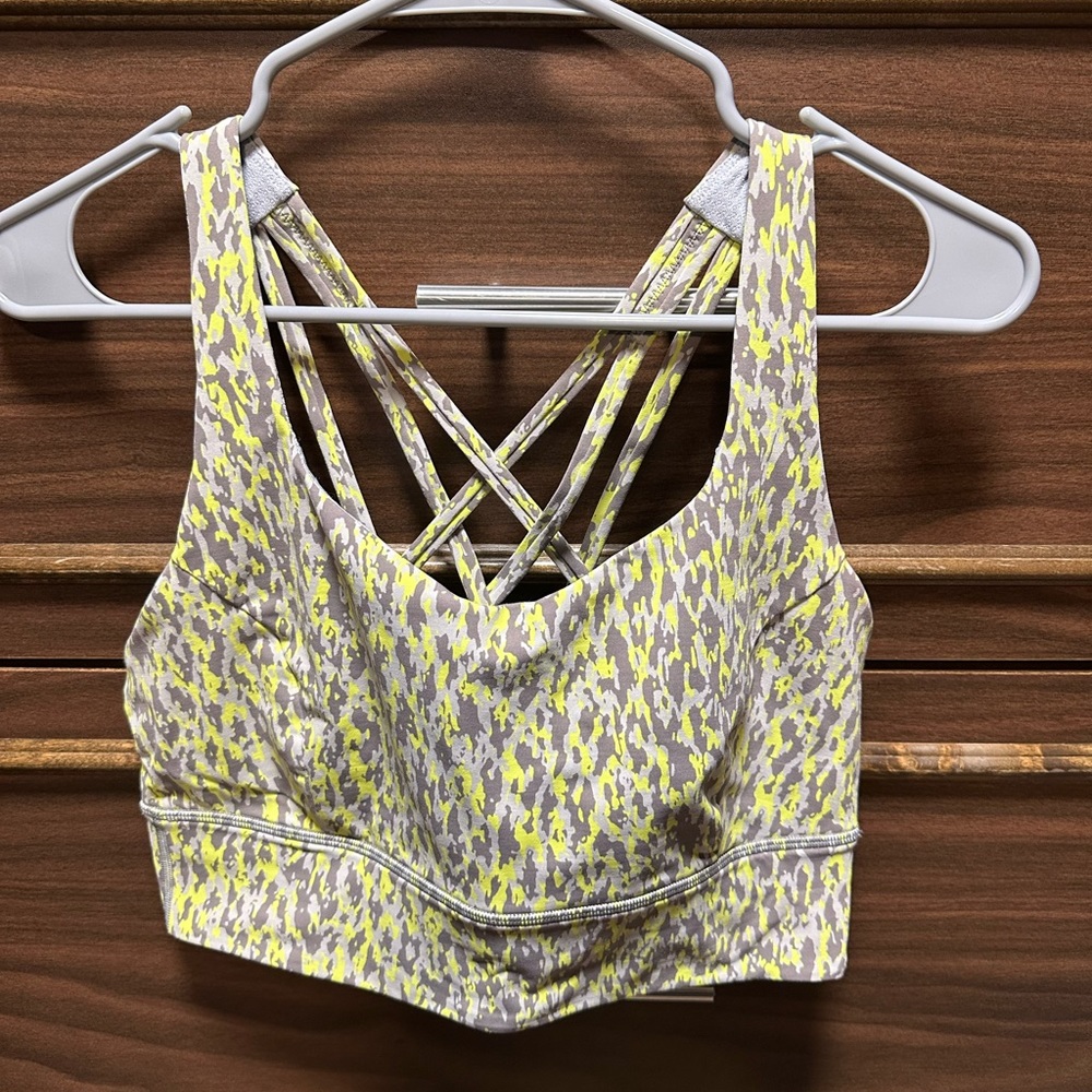Lululemon Free to Be Serene Longline Bra Light Support, C/D Cup Size 10
